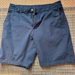 Lululemon Classic ABC  Flat Front Blue Shorts Versatile Casual Wear